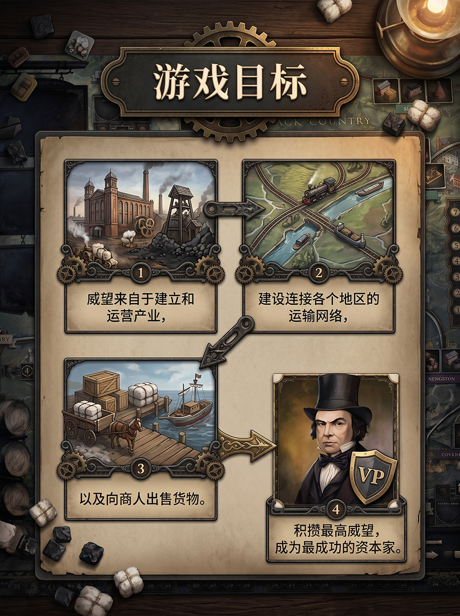 桌游《工业革命：伯明翰》游戏目的