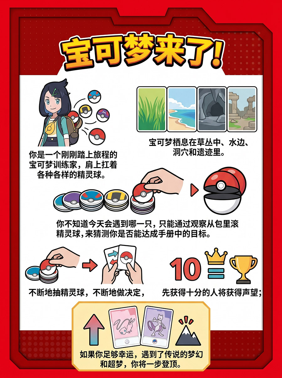 桌游《来啦!宝可梦》游戏背景故事 桌游《来啦!宝可梦》游戏背景故事